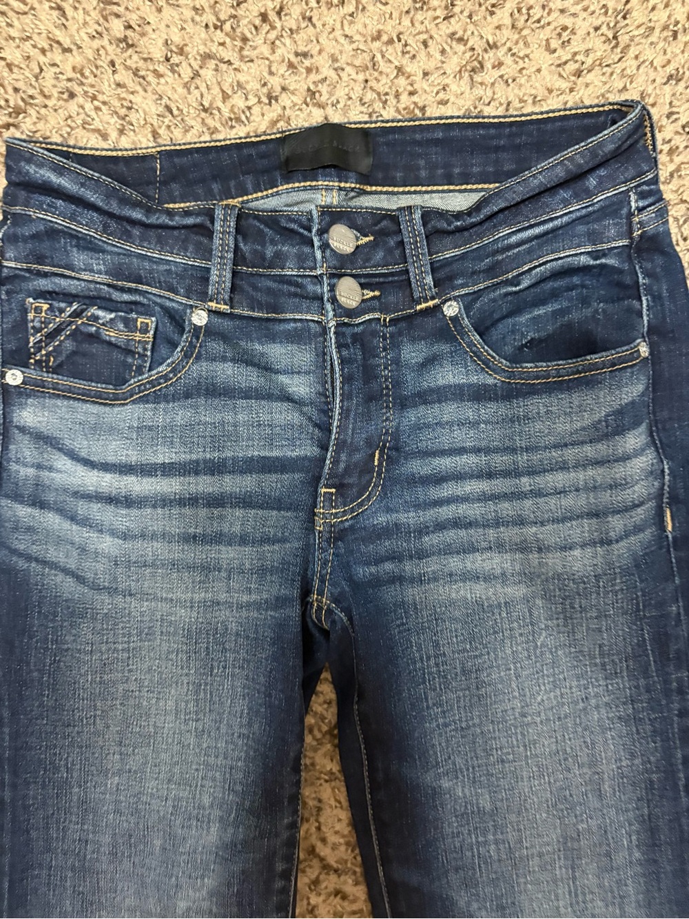 Buckle Women's Dark Blue Boot cut Jeans 25x34